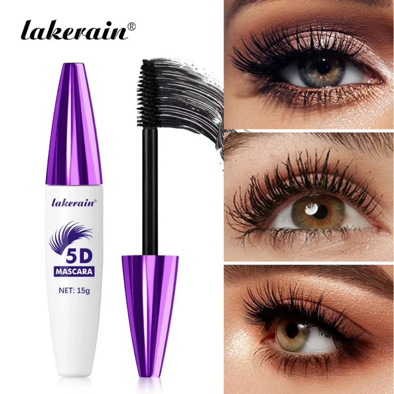 Lakerain 5D Mascara - Waterproof, Volumizing, Lengthening & Curling