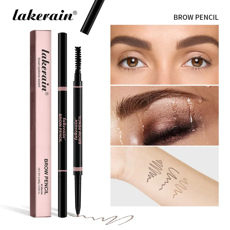 eyebrow-pencil-spu899077562715-1 Lakerain 2-in-1 Brow Pencil for Natural-Looking Waterproof Eyebrows