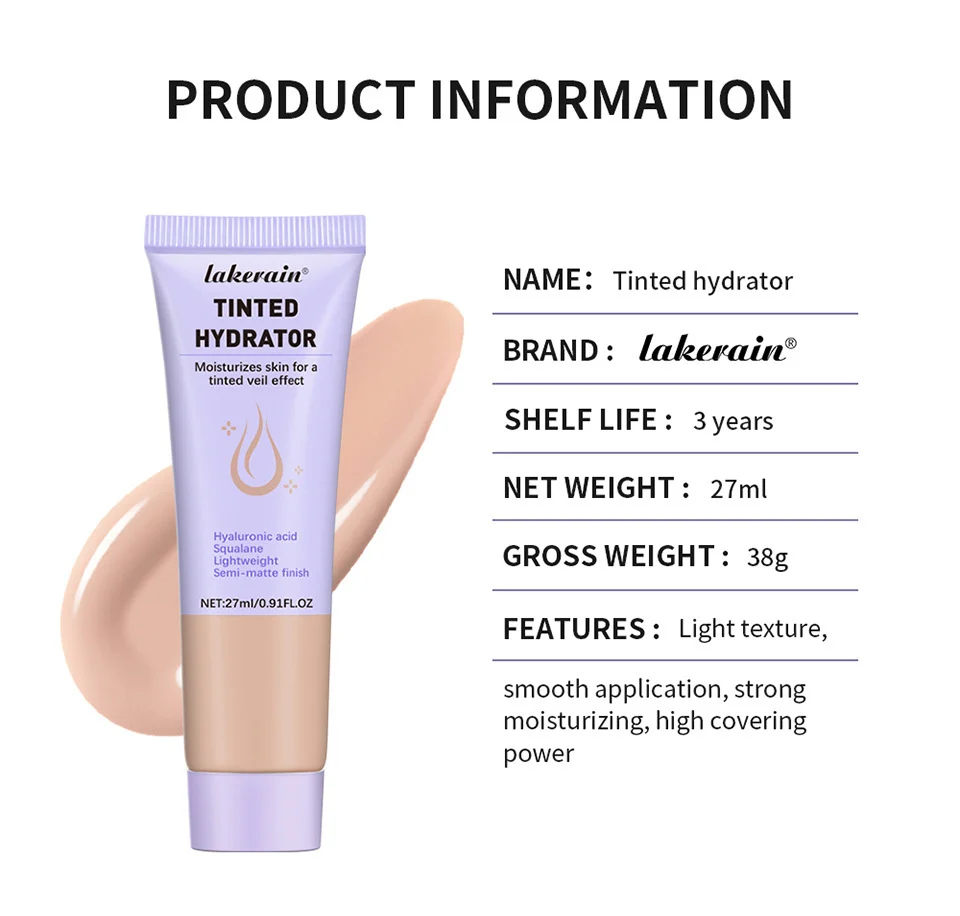 Tinted Hydrator - Lightweight Hyaluronic Acid Moisturizer 8 tinted moisturizer cream spu934097203376 desc 8