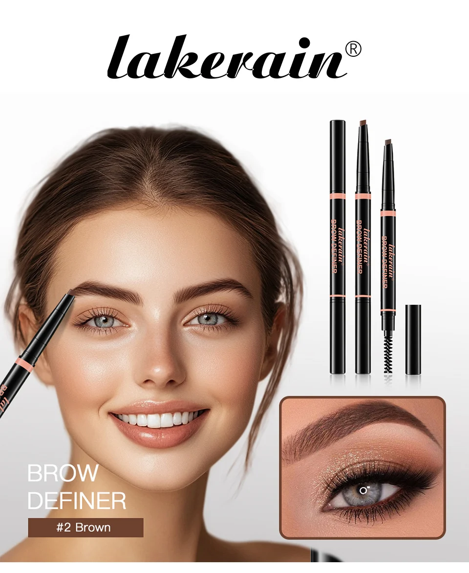 Triangular Tip Eyebrow Pencil - Waterproof & Long-Lasting Makeup 1 triangular tip eyebrow pencil spu899528837096 desc 1